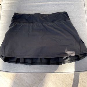lululemon athletica Black Athletic Skort with Pleats